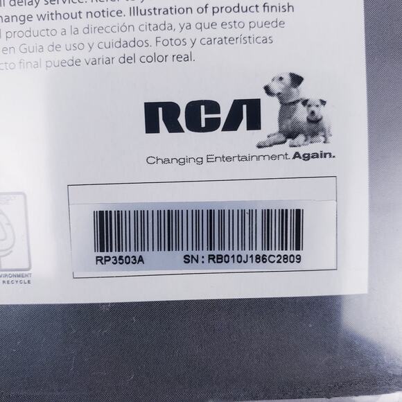 RCA Audiovox RP3503 Portable Recorder & Cassette Player with Standup Mic NEW - Picture 8 of 10